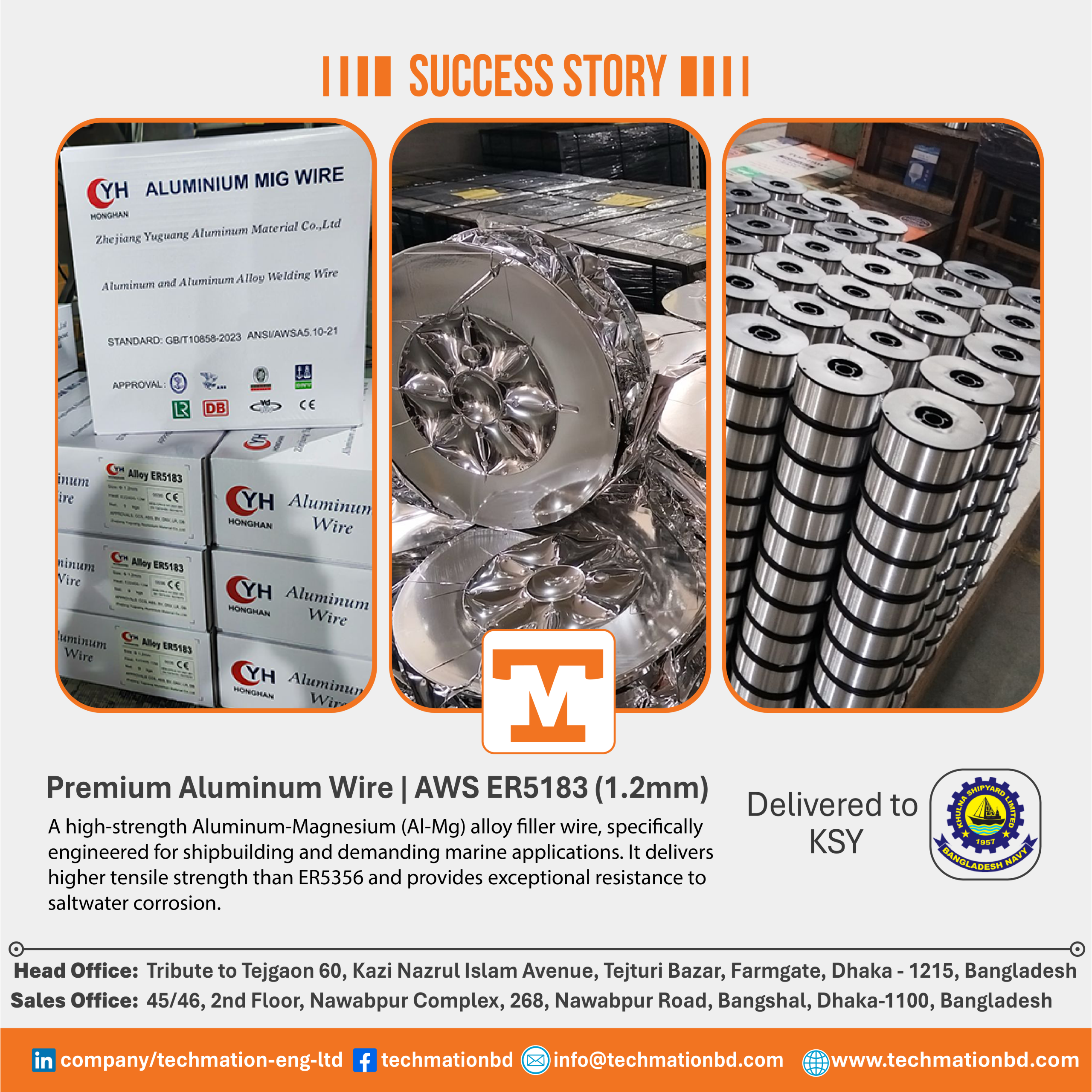 Aluminum Welding Wire (Mig)-02 AWS ER5183 Aluminum MIG