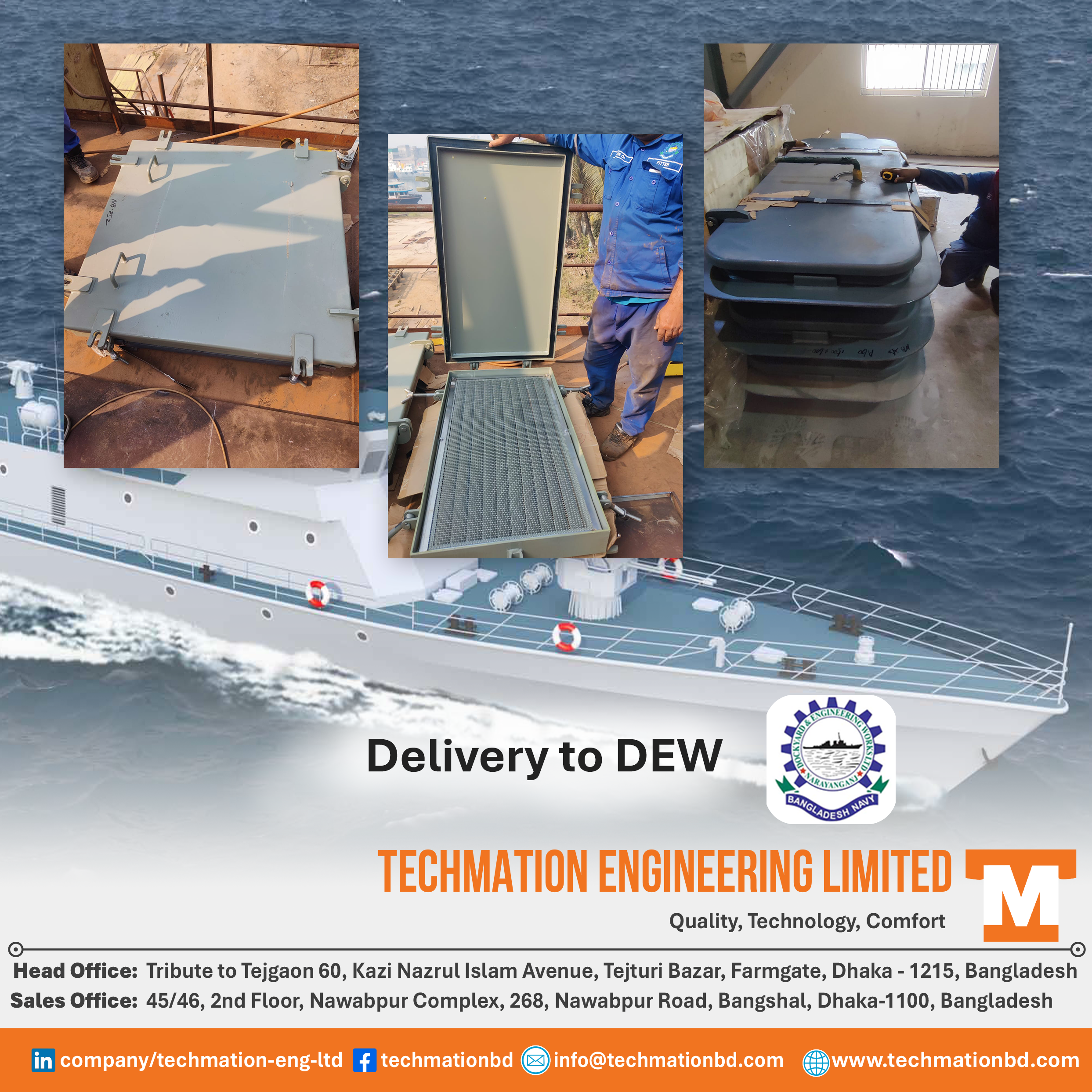 DEW Ltd Project Maritime Engineering Solutions in Bangladesh