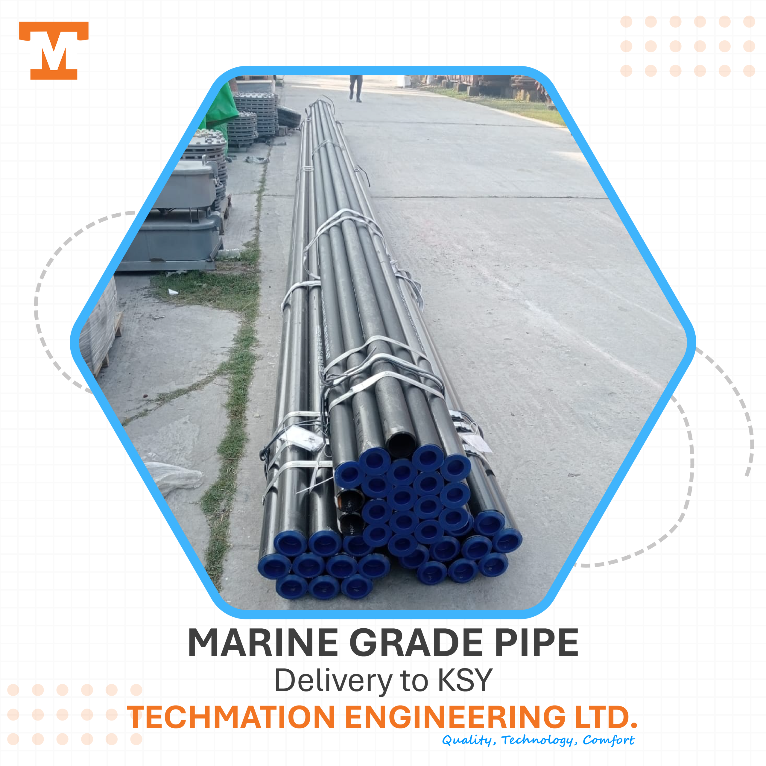 Cu Ni Corrosion Resistant Pipe for Shipbuilding Bangladesh