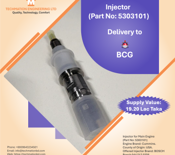 Marine Engine Injector Supplier in Bangladesh BOSCH Cummins Engine Part 5303101