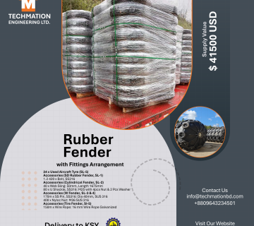 Marine Fender and Tyre Supplier in Bangladesh SL 5 Aircraft Tyre
